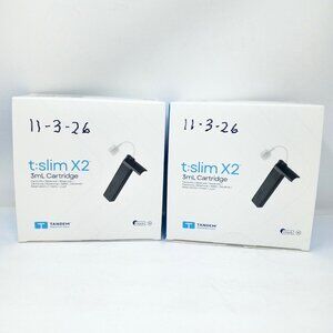 Lot of 2 Boxes Tandem T:Slim 3mL Infusion Cartridge